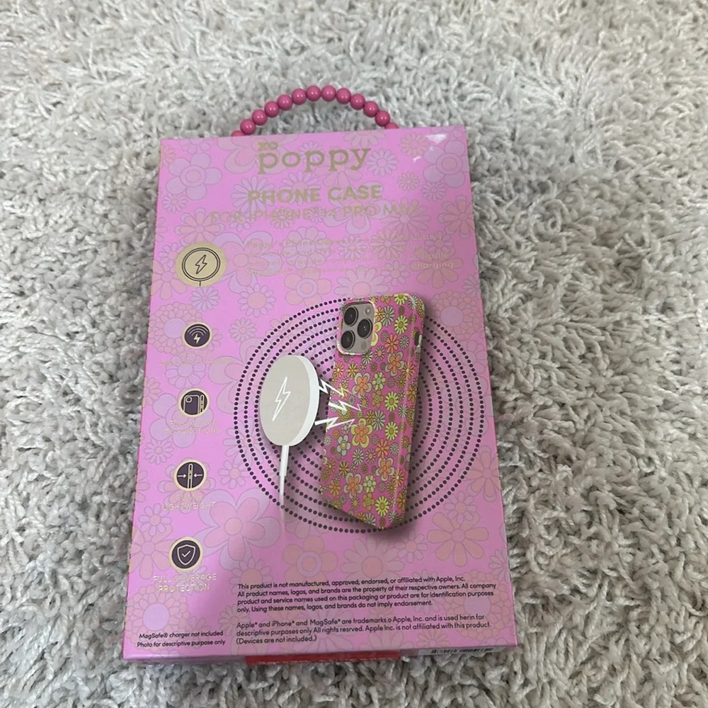 XO POPPY Floral 14 Pro max iPhone case